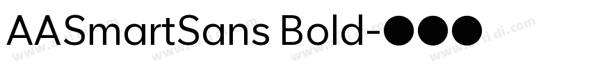 AASmartSans Bold字体转换